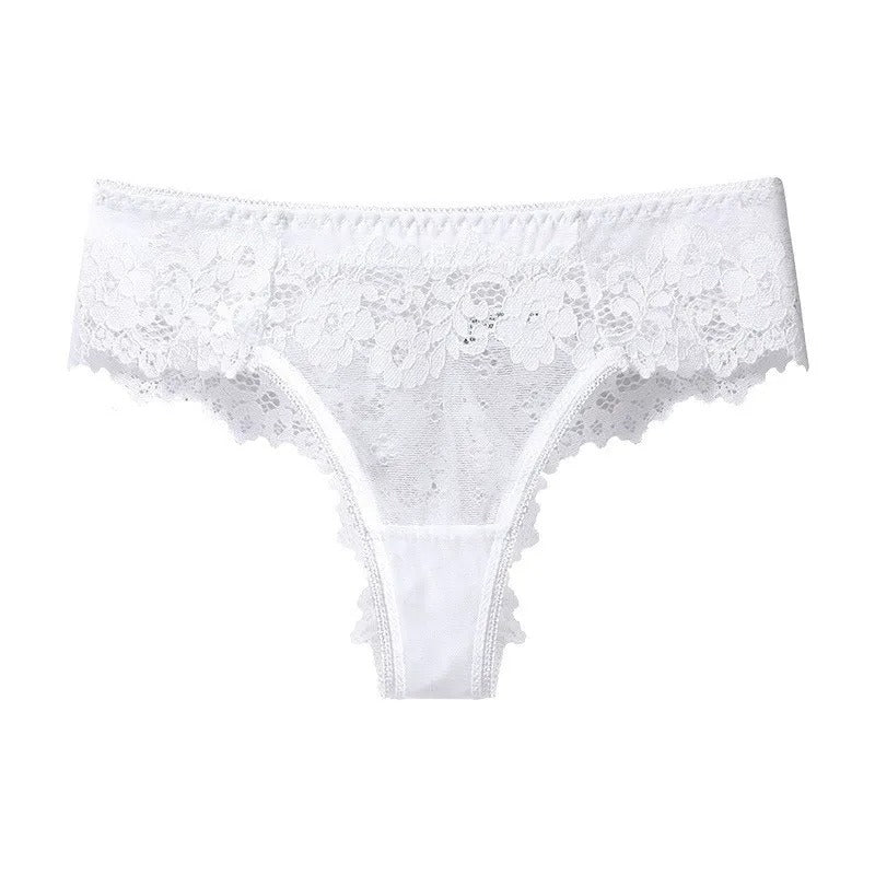 Sexy Lace Panties Women Low-waist Underwear Thong